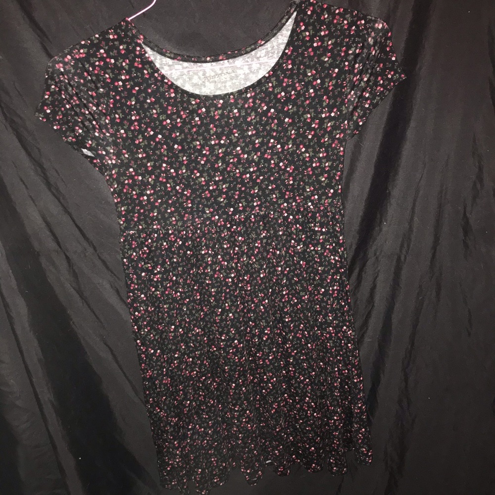 Cute Black Floral Dress